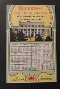 Mint USA Advertisement Postcard Buckstaff Bath House Company Hot Springs AR