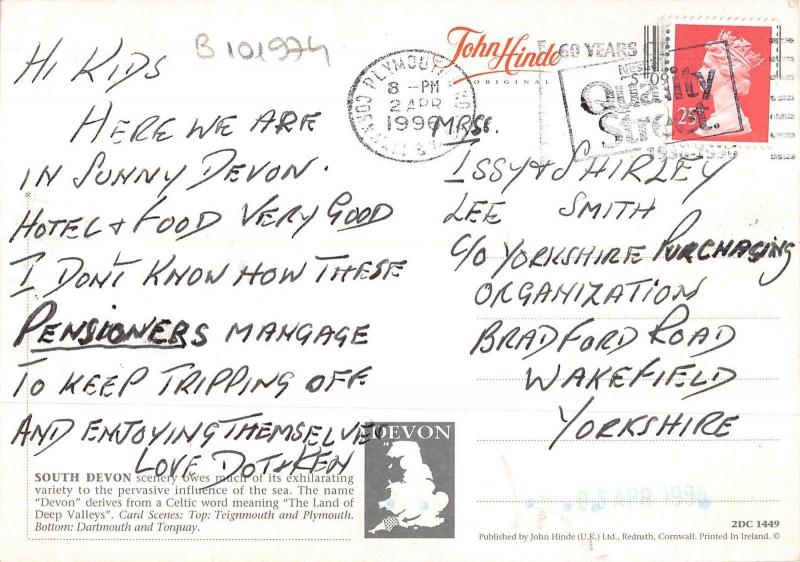 B101974 greetings from south devon   uk