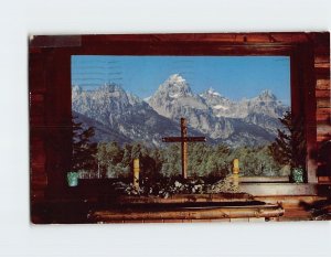 Postcard Altar And Window, Chapel Of The Transfiguration, Moose, Wyoming