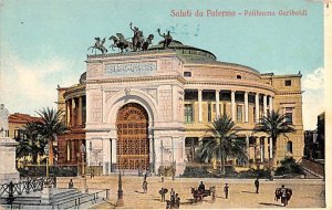 Saluti da Palermo Italy Unused 
