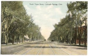 Postcard North Tejon Street Colorado Springs CO