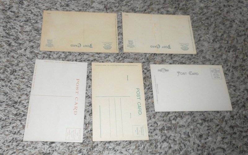 Lot Of 5 Roger Williams Park Providence RI Rhode Island Postcards