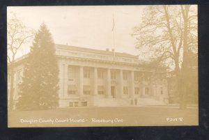 RPPC ROSEBURG OREGON DOUGLAS COUNTY COURT HOUSE REAL PHOTO POSTCARD