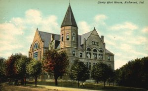 Vintage Postcard View of County Court House Richmond Indiana IND