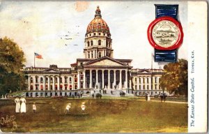Vintage Postcard Tuck's Kansas State Capitol Topeka, KS KJ10