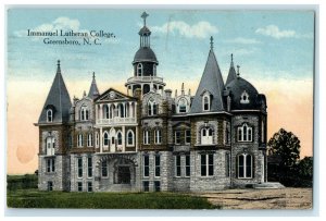 1919 Immanuel Lutheran College View Greensboro North Carolina NC Postcard 