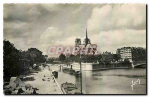 Old Postcard The Seine Paris while strolling the Quai de la Tournelle