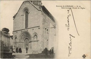 CPA Env. de LIMOGES - St-LÉONARD Portail de l'Église (122469)