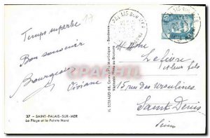 Postcard Old Saint Palais sur Mer Beach and North Point