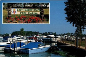 Catawba Island, OH Ohio  EAST HARBOR STATE PARK MARINA  Boat Docks  4X6 Postcard