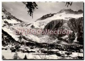 Postcard Modern Arentiere Vue Generale Au Fond Glacier