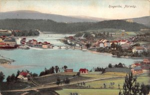 Ringerike Norway Birds Eyes View Vintage Postcard AA70156