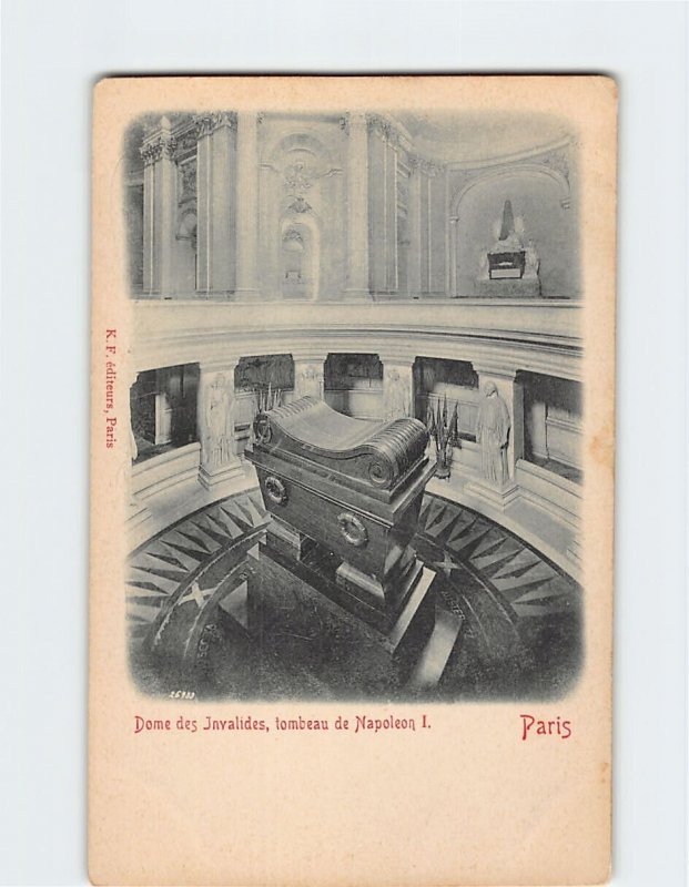 Postcard Tombeau de Napoleon I Dome des Invalides Paris France