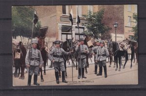 GERMANY, HUSSARS IN BRUSSELS,BELGIUM,  NATIONAL VALLEY BANK,STAUNTON VA  c1915