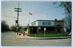 Beamsville Ontario Canada Postcard Post Office Building c1950's Unposted