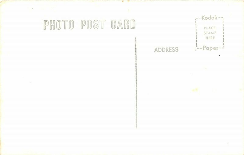 Salem Illinois 1950s RPPC Real Phot Postcard Motel Continental 