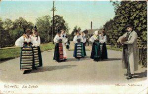 Sweden La Suede Skansen Folk Dancer 06.53