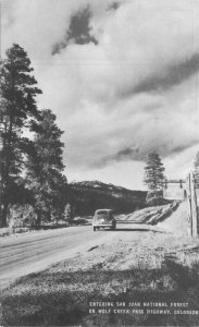 Colorado 1940s Conoco Gas Station advertising Postcard autos roadside 22-9759