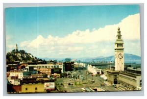 Vintage 1940's Postcard Panoramic View Embarcadero San Francisco California