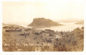 RPPC Hot Springs, New Mexico Elephant Butte Lake ca 1930s Photo Vintage Postcard