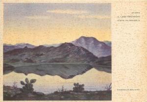 Ethiopia Lago Ascianghi Golgol  artist postcard  Dandolo Bellini