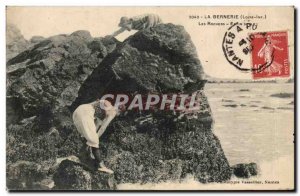 Bernerie Old Postcard Rocks Finally alone!