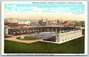 K31/ Minneapolis Minnesota Postcard c1910 Memorial Football Stadium 304