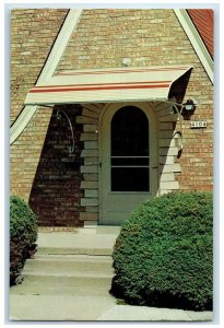 c1950's Flexalum Aluminum Door Canopy Advertising Unposted Vintage Postcard