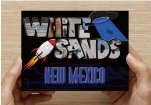 Big Letter Postcard, Set of 6, White Sands New Mexico Large Letter Real Photos