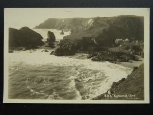 Cornwall KYNANCE COVE shows THOMAS'S PRIVATE HOTEL Old RP Postcard by Hawkes 893