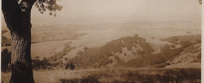 1917-30 San Francisco CA RPPC From Foothills to The Bay AZO Real Photo Postcard