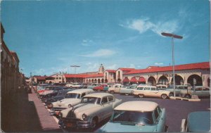 Postcard Preston Shopping District Highland Park Dallas TX Vintage Cars