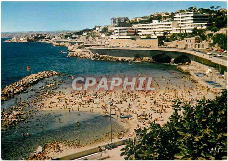 Postcard Modern B R Marseille Corniche Anse du Prophete