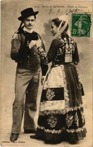 CPA Quimper- Maries ,Etude de Costumes FRANCE (1026763)