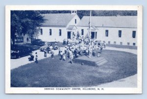 Deering Community Center Hillsboro New Hampshire NH UNP Duo Tone WB Postcard O2