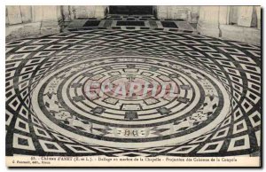 Old Postcard Chateau d'Anet (Eure et Loire) Marble Floor Chapel Projected box...