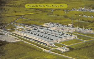 Newark Ohio aerial view of Permanente Metals Plant antique pc (Y6900)