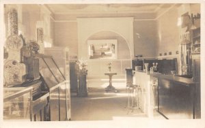 J65/ Interesting RPPC Postcard c1910 Interior Store Restaurant Cash Register 390
