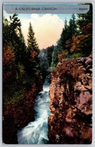 A California Canyon 6946 CA UNP Ed Mitchell DB Postcard K7