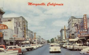 MARYSVILLE , California, 50-60s ; Main Street/US 99E