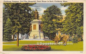 Fitchburg Common, Civil War Memorial, & Court House - Massachusetts MA