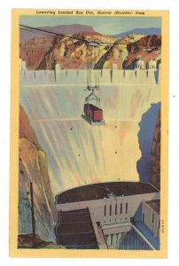 AZ - Hoover (Boulder) Dam, Lowering Loaded Box Car