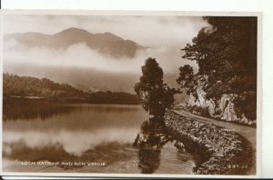 Scotland Postcard - Loch Katrine and Ben Venue - Real Photograph - Ref 17932A