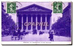 Old Postcard Paris La Madeleine Rue Royale