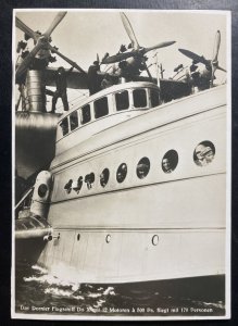 Mint Dornier DOX Giant Seaplane Real Picture Postcard Ready For Departure