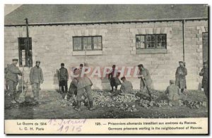 Old Postcard Rennes German prisoners around Rennes Army