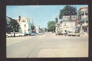 HUMMELSTOWN PENNSYLVANIA PA DOWNTOWN STREET SCENE VINTAGE POSTCARD