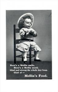 Advertising   Mellin´s Food,  Baby Boy Real Photo child Named on back