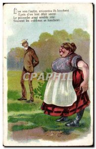 Humor - Illustration - couples - Old Postcard