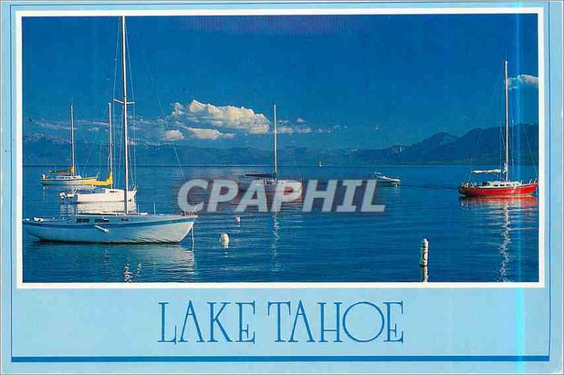 Modern Postcard Lake Tahoe California Nevada